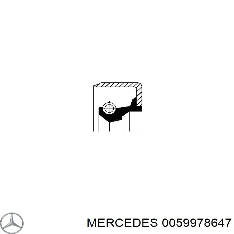 0059978647 Mercedes сальник акпп/кпп (входного/первичного вала)