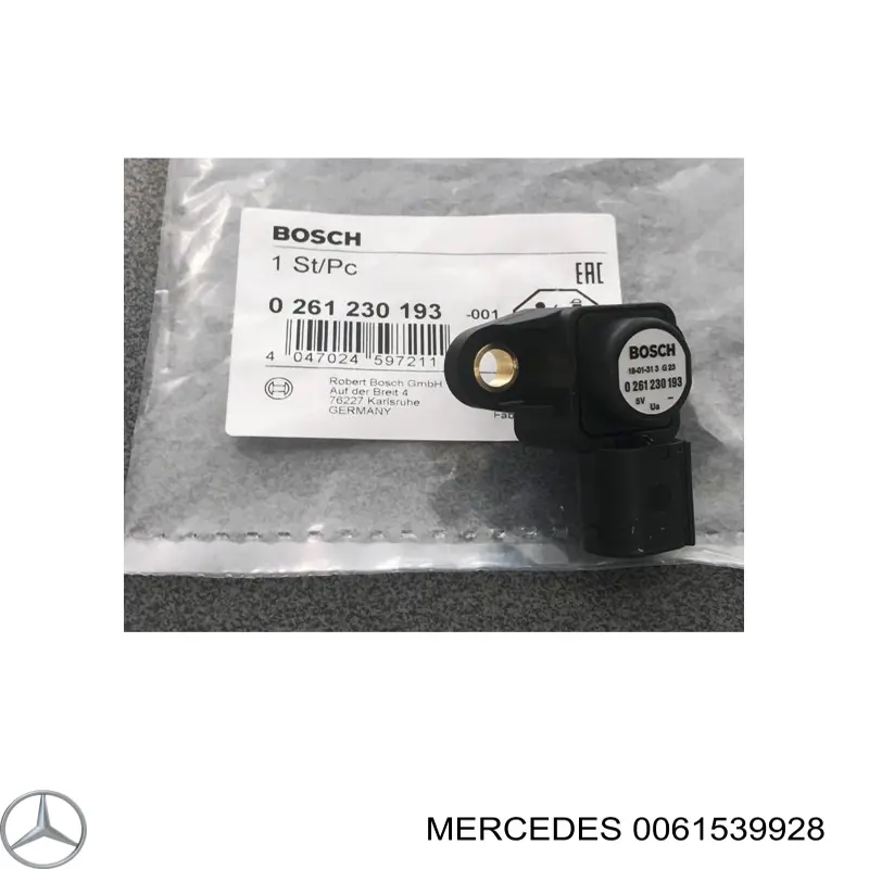 Купить 0061539928 Mercedes Датчик нагнетания воздуха в турбину