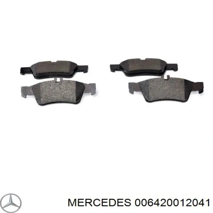 006420012041 Mercedes колодки тормозные задние дисковые