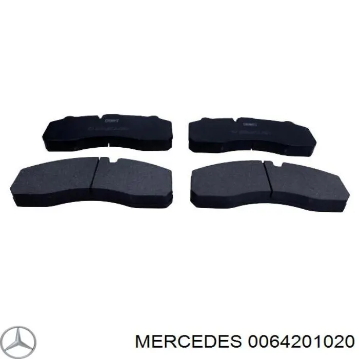 0064201020 Mercedes колодки тормозные передние дисковые