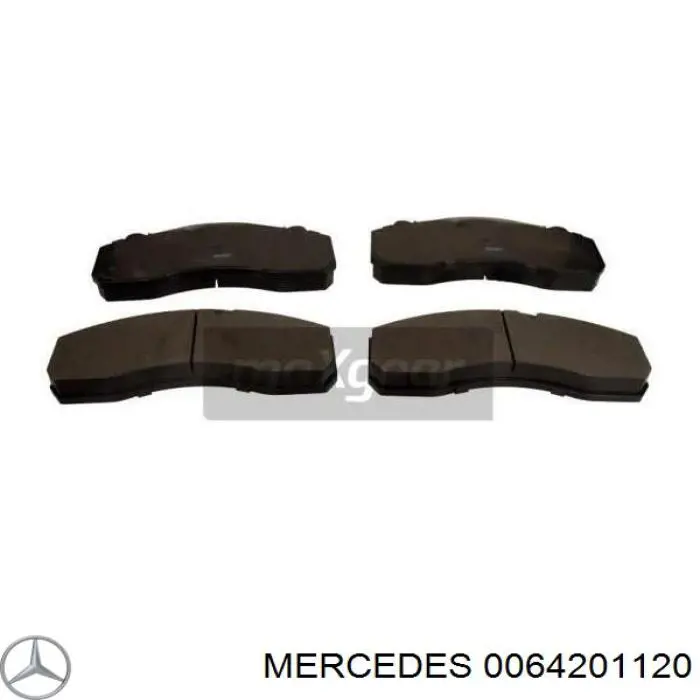 006 420 11 20 Mercedes колодки тормозные передние дисковые