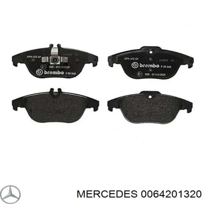 Колодки дисковые  Mercedes 0064201320 цена, от 32.27 USD