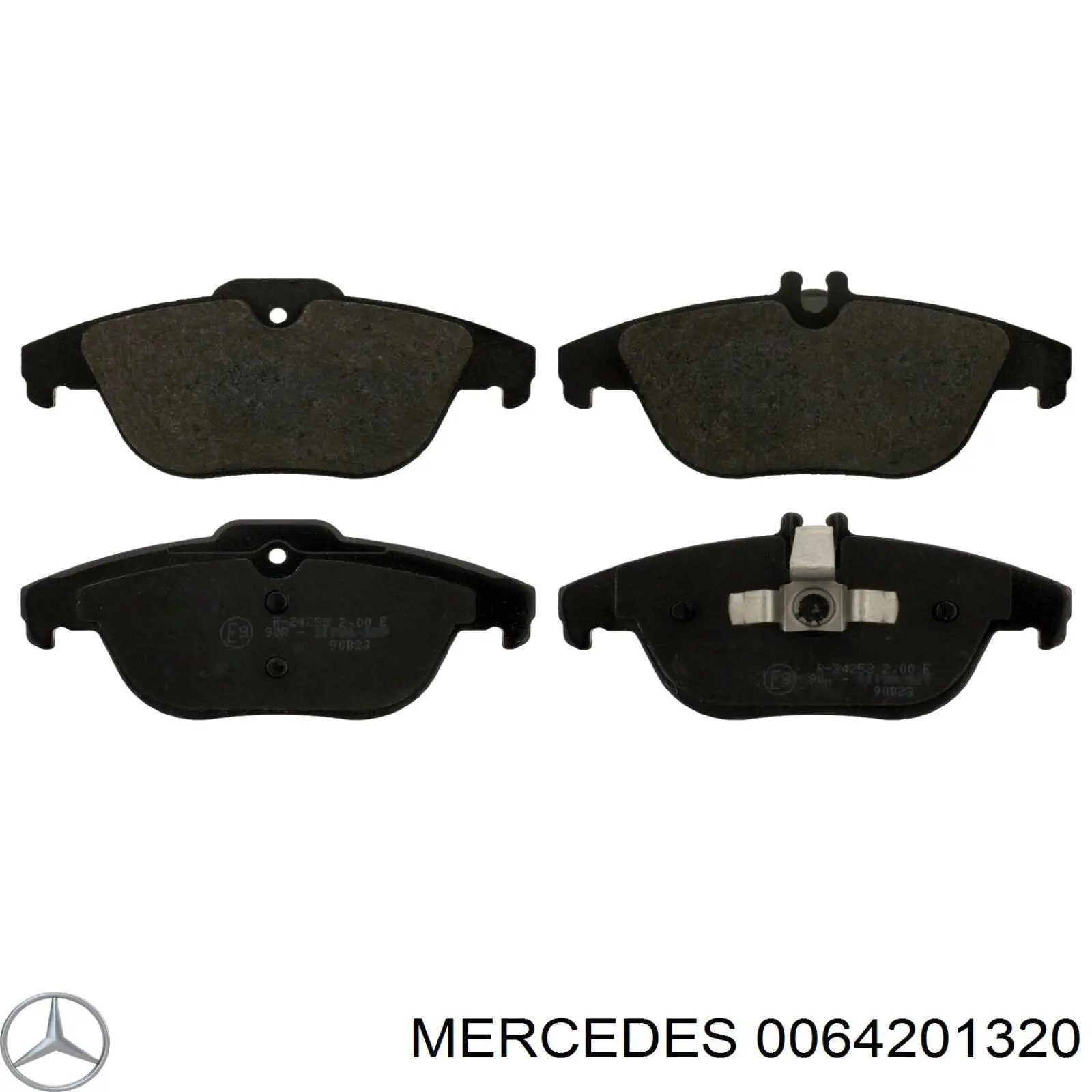 Задние дисковые колодки Mercedes 0064201320