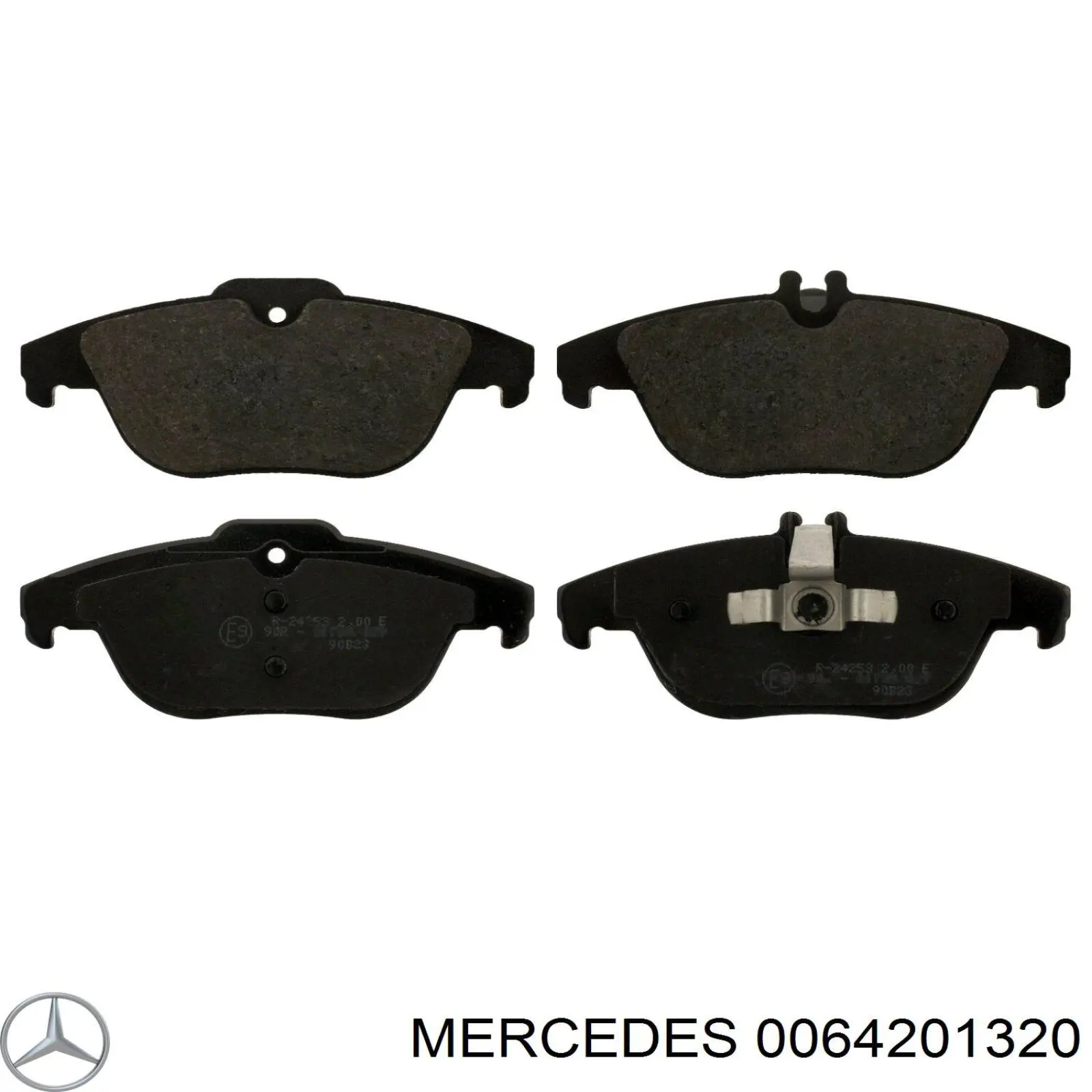 0064201320 Mercedes колодки тормозные задние дисковые