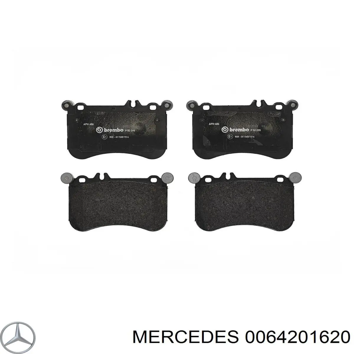 Купить 0064201620 Mercedes Колодки тормозные