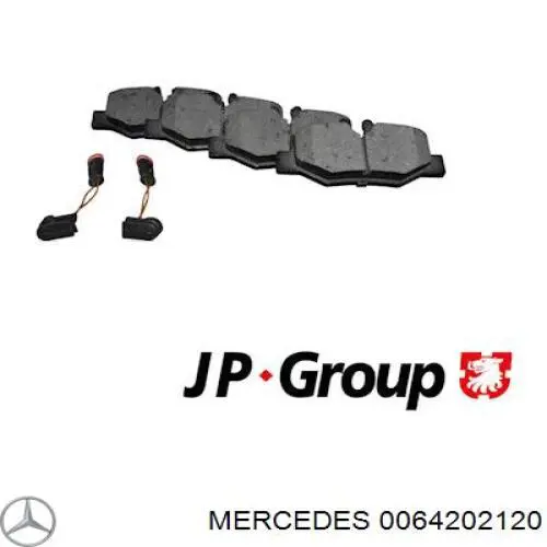 Задние дисковые колодки Mercedes 0064202120