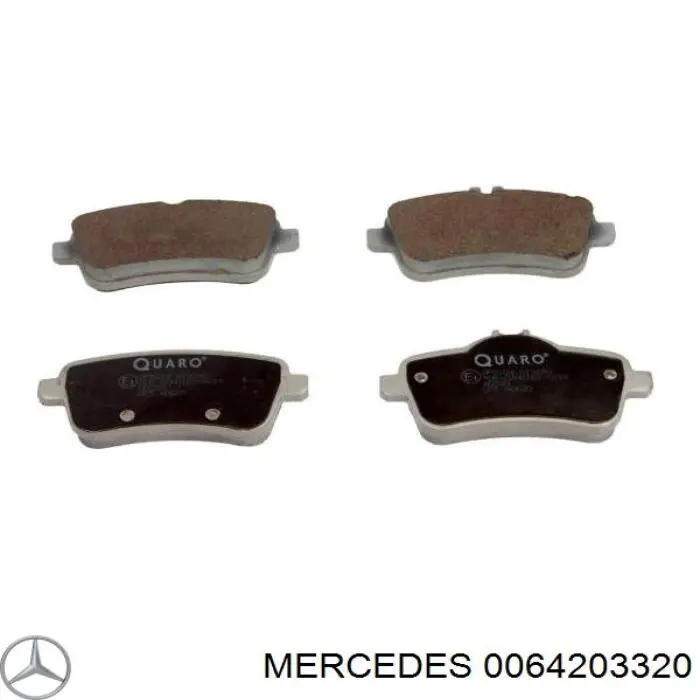 Задние тормозные колодки 0064203320 Mercedes