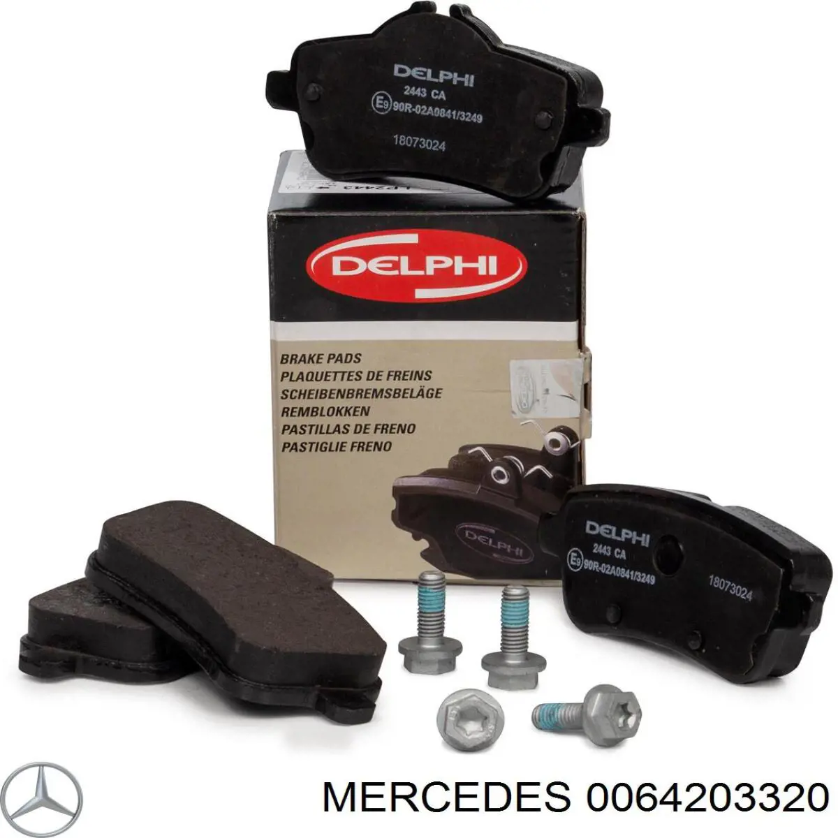 Задние дисковые колодки Mercedes 0064203320