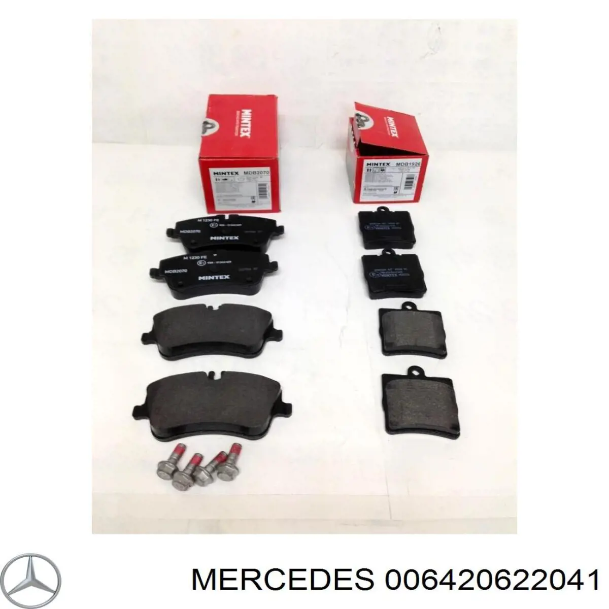 Передние тормозные колодки 006420622041 Mercedes