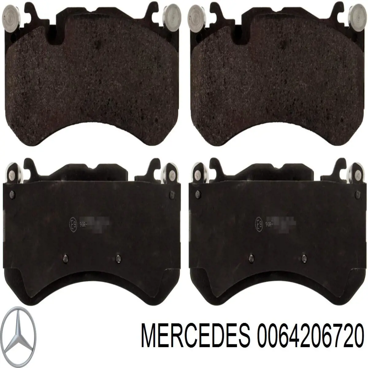 0064206720 Mercedes колодки тормозные передние дисковые