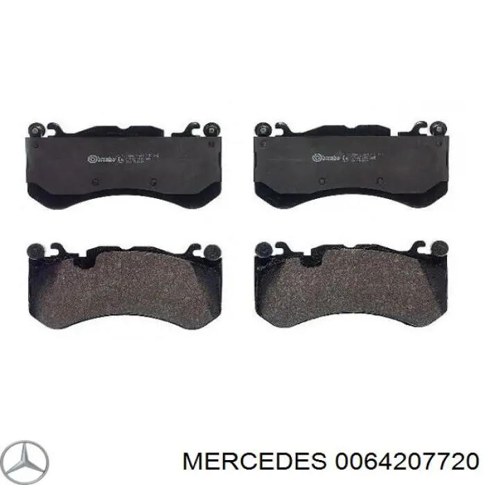 0084204120 Mercedes колодки тормозные передние дисковые