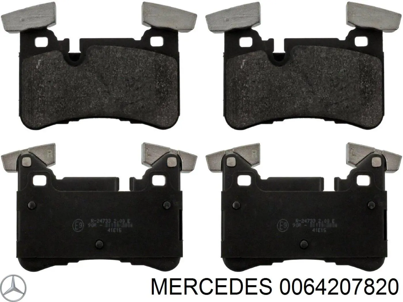 0064207820 Mercedes колодки тормозные задние дисковые