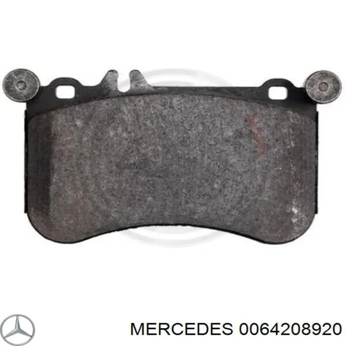 0064208920 Mercedes колодки тормозные передние дисковые