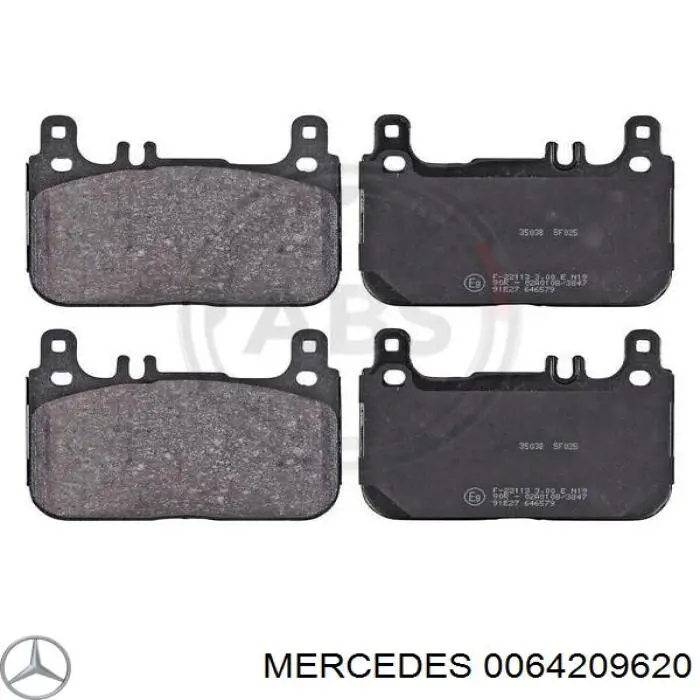 Задние тормозные колодки A0074209820 Mercedes