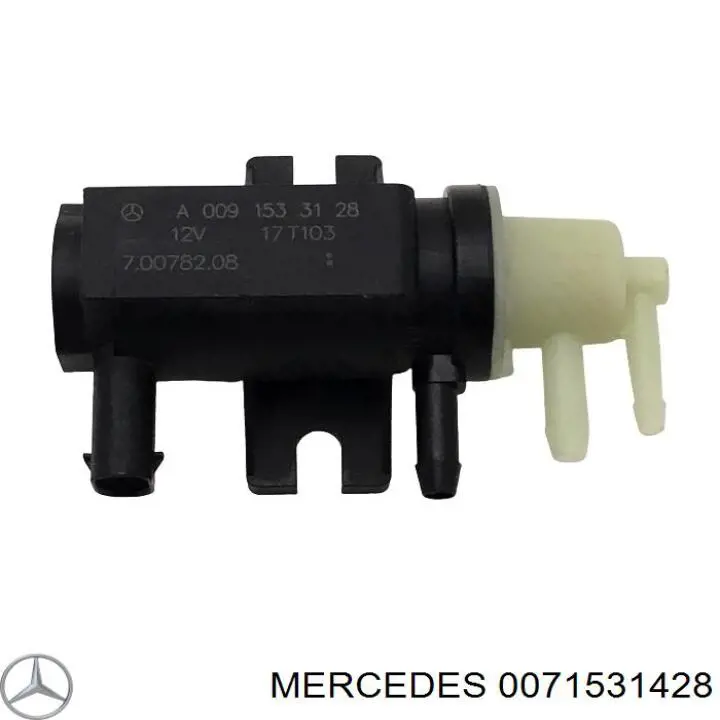 0071531428 Mercedes клапан преобразователь давления наддува (соленоид)