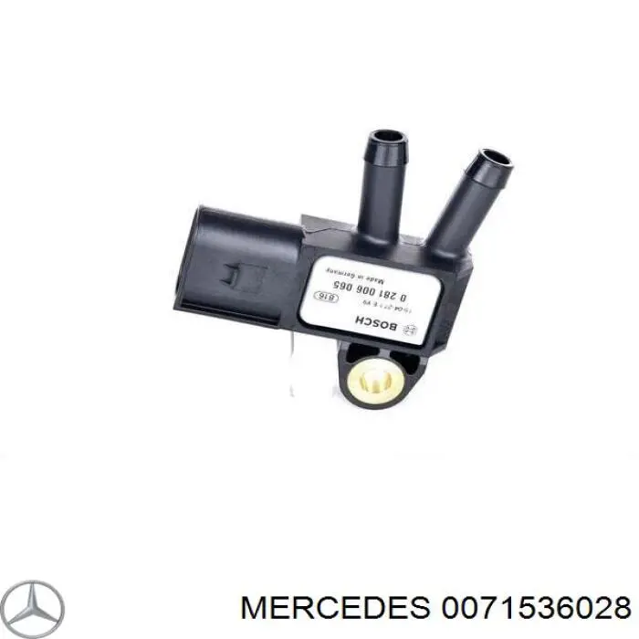 Датчик давления выхлопных газов 0071536028 Mercedes