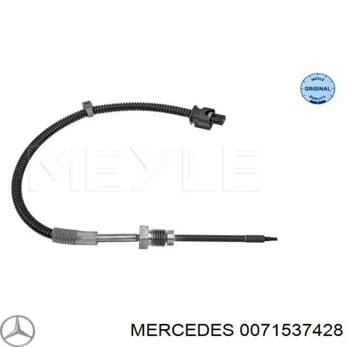 0071537428 Mercedes sensor de temperatura dos gases de escape (ge, no catalisador)