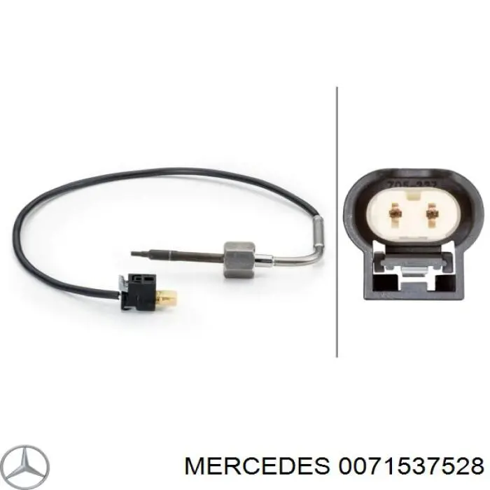 Датчик температуры отработавших газов  до катализатора Mercedes 0071537528