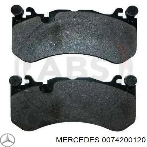 Передние тормозные колодки 0074200120 Mercedes