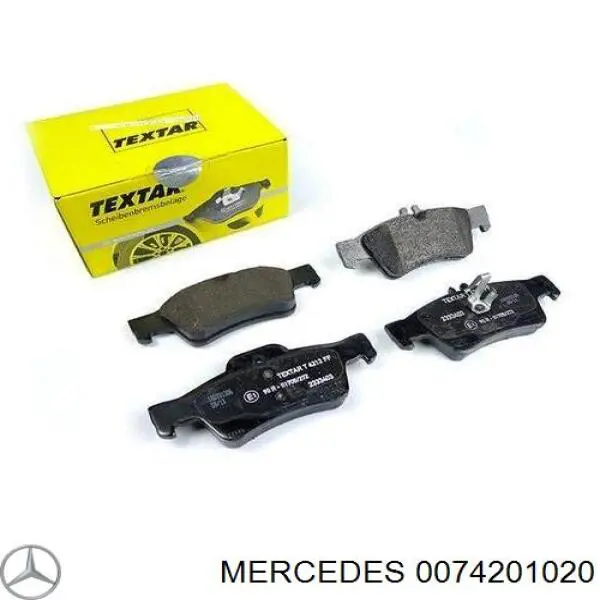 Купить 0074201020 Mercedes Колодки тормозные задние, дисковые