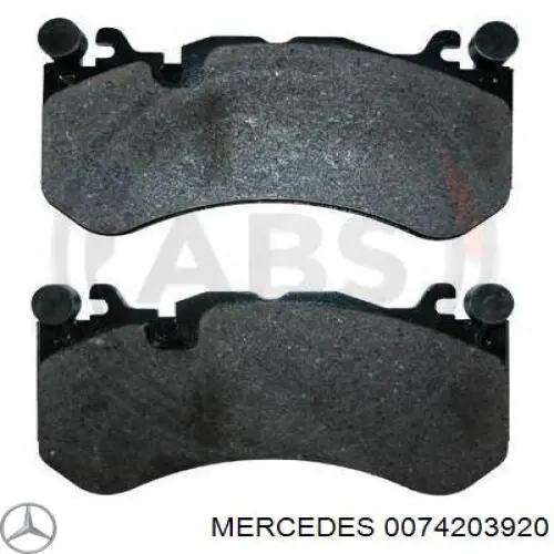 Передние тормозные колодки 0074203920 Mercedes