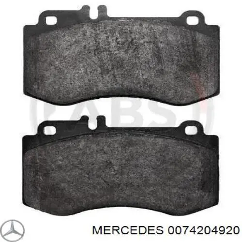 Купить 0074204920 Mercedes Колодки тормозные
