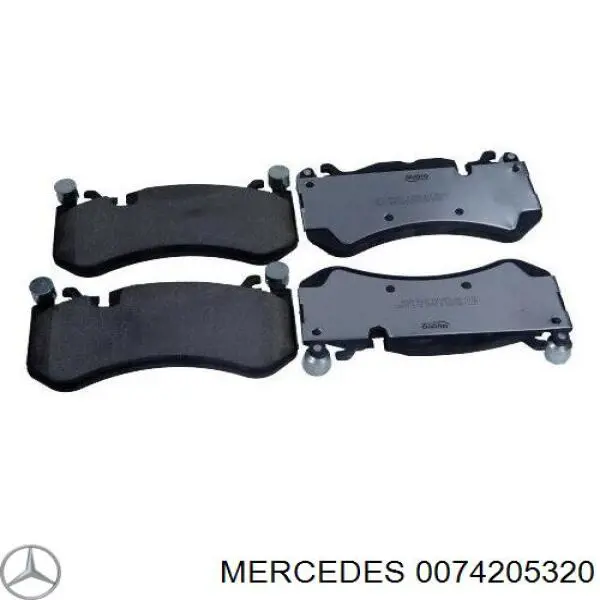 0074205320 Mercedes колодки тормозные передние дисковые