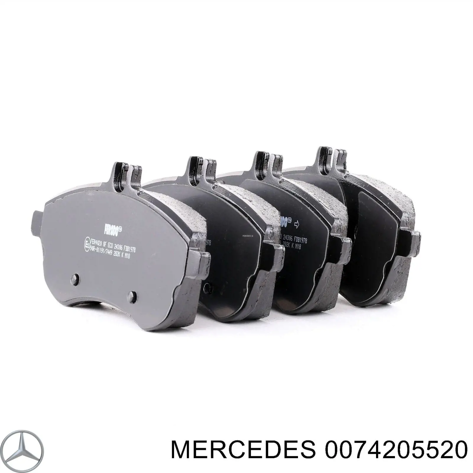 0074205520 Mercedes Колодки передние