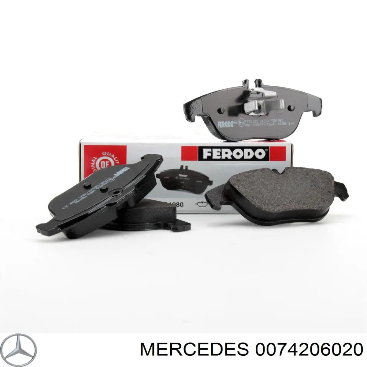 0074206020 Mercedes колодки тормозные задние дисковые