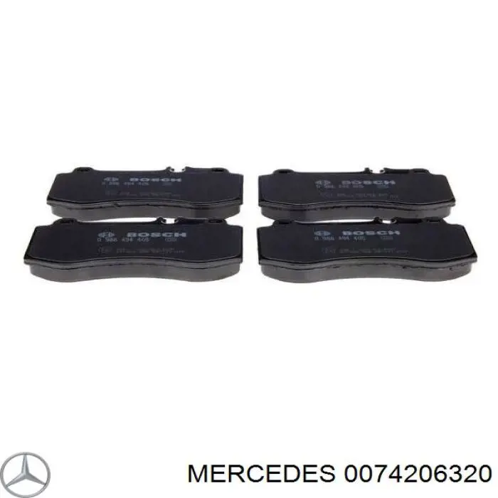 Передние тормозные колодки 0074206320 Mercedes