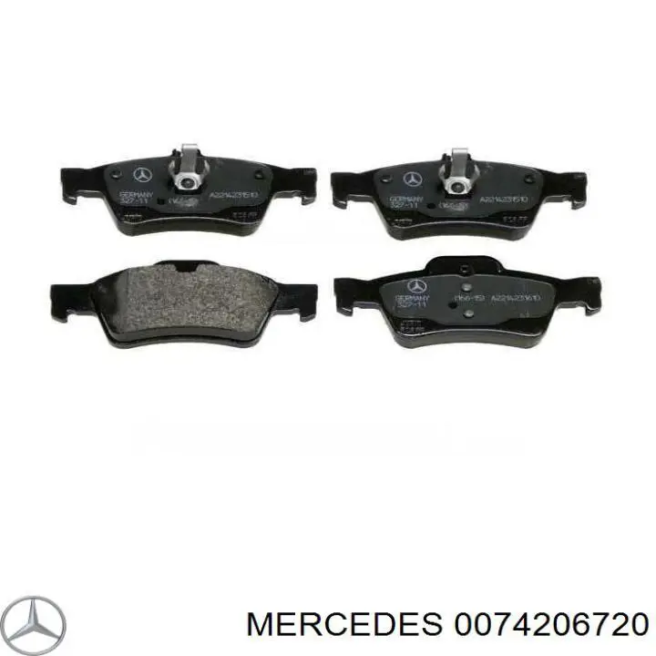 Задние тормозные колодки 0074206720 Mercedes