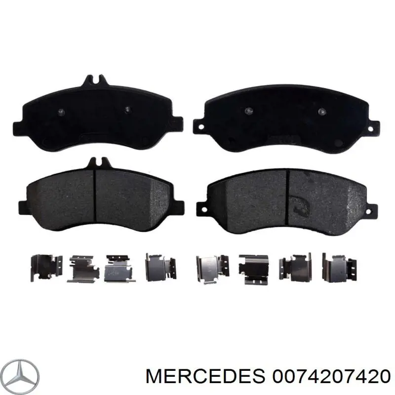 Колодки Mercedes 0074207420 цена, от 64.45 USD