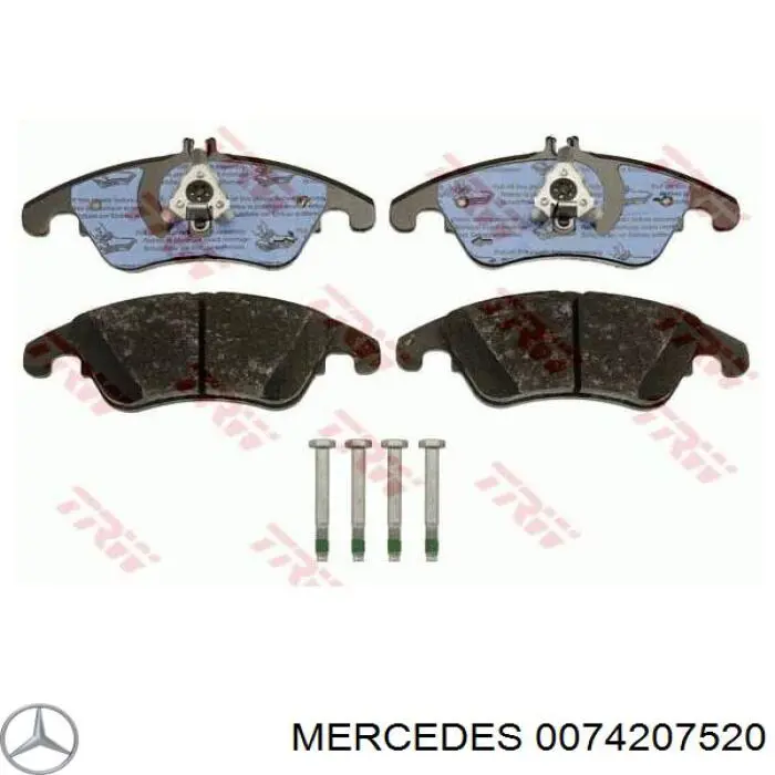 Купить 0074207520 Mercedes Колодки тормозные
