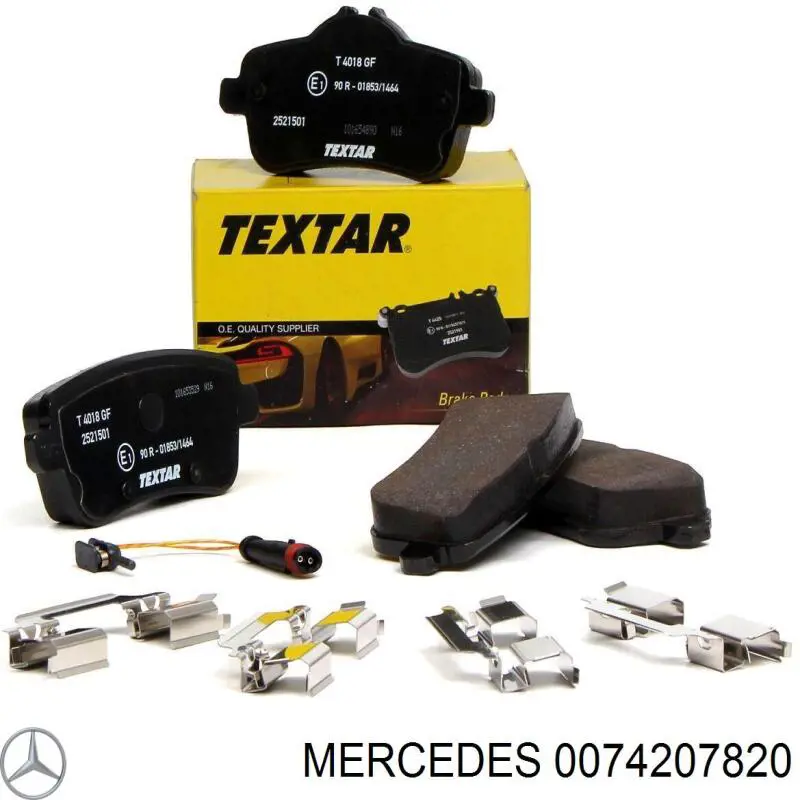 Задние тормозные колодки 0074207820 Mercedes