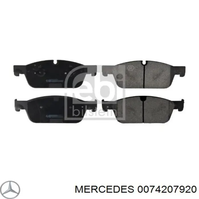 Купить 0074207920 Mercedes Колодки тормозные