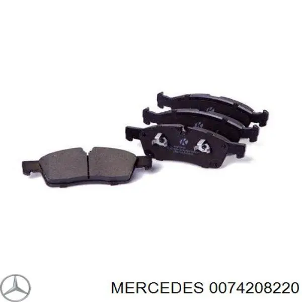 Купить 0074208220 Mercedes Колодки тормозные задние, дисковые