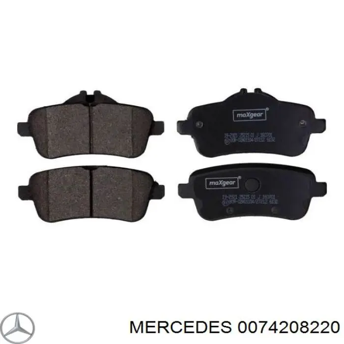 Задние тормозные колодки 0074208220 Mercedes