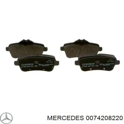 Задние дисковые колодки Mercedes 0074208220
