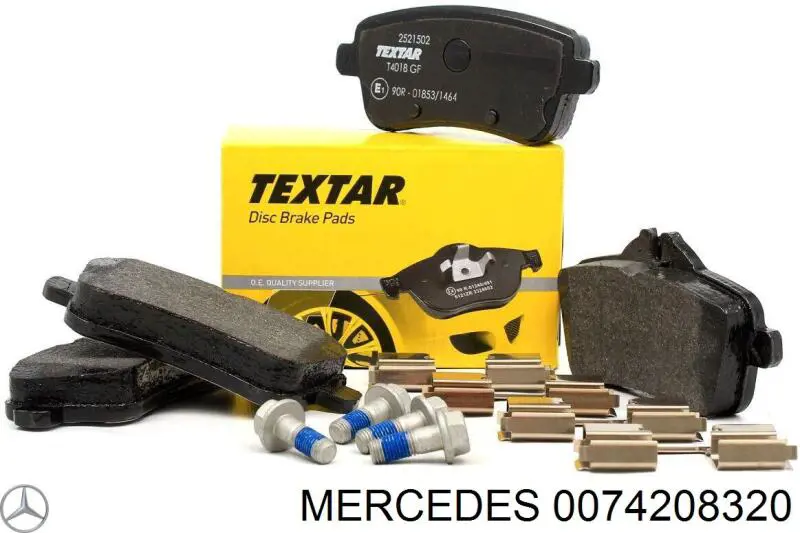 Купить 0074208320 Mercedes Колодки тормозные задние, дисковые
