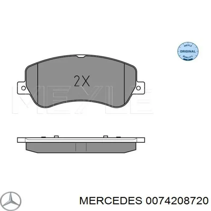 Передние тормозные колодки 0074208720 Mercedes