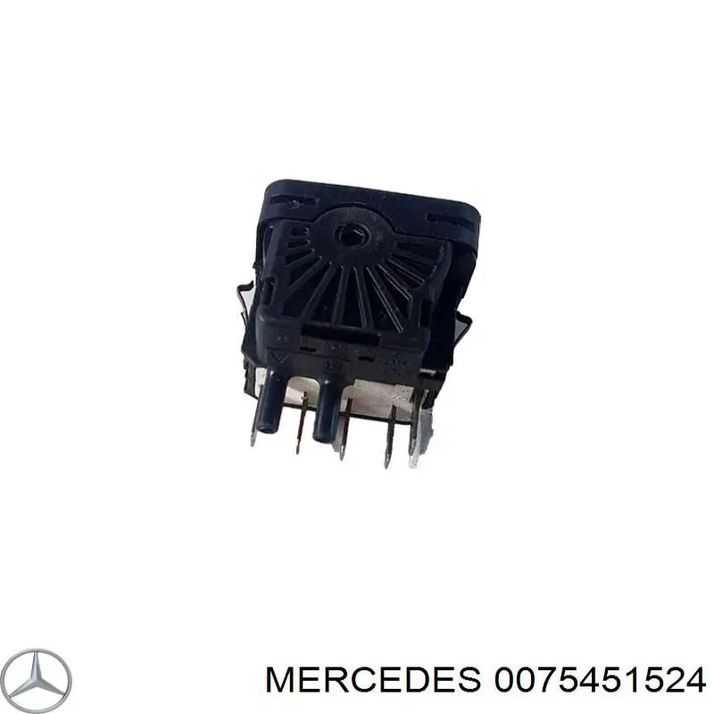 0075451524 Mercedes botão (regulador de corretor das luzes)