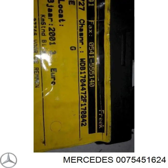  A0075451624 Mercedes