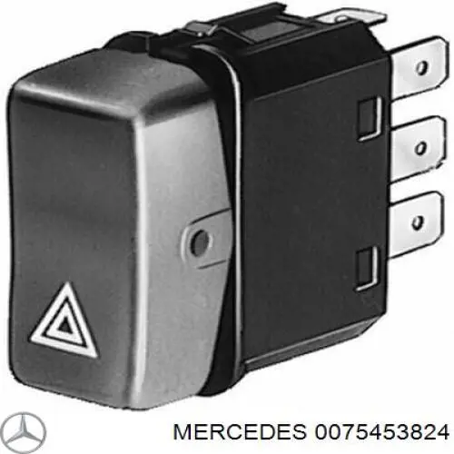 Купить 0075453824 Mercedes Кнопка включения аварийной сигнализации
