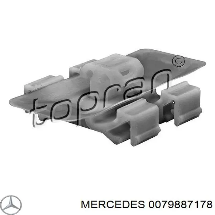 0079887178 Mercedes пистон (клип крепления молдинга двери)