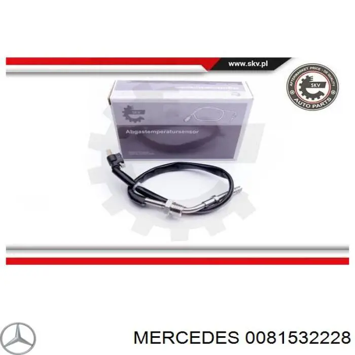Купить 0081532228 Mercedes Датчик температуры отработавших газов (ОГ), перед турбиной