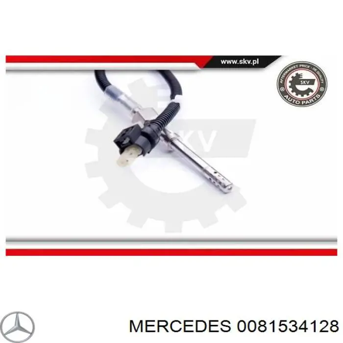 Купить 0081534128 Mercedes Датчик температуры отработавших газов (ОГ), до катализатора
