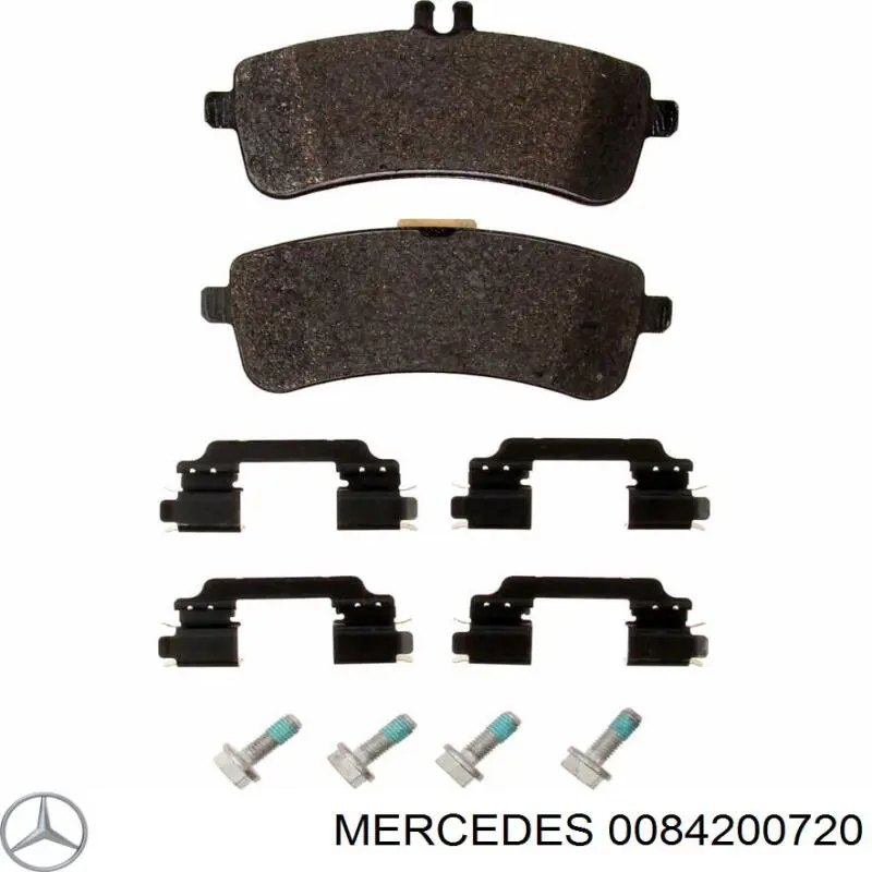 Задние тормозные колодки 0084200720 Mercedes