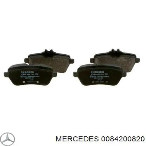 Купить 0084200820 Mercedes Колодки тормозные задние, дисковые