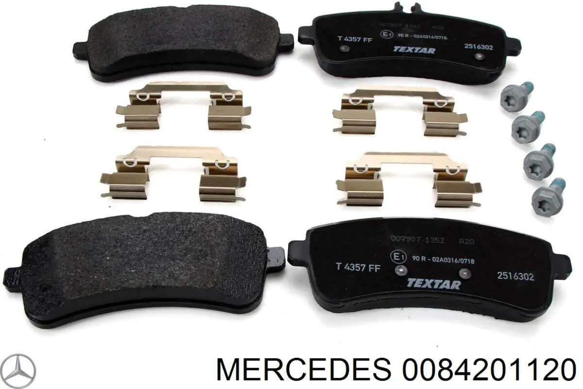 Купить 0084201120 Mercedes Колодки тормозные задние, дисковые