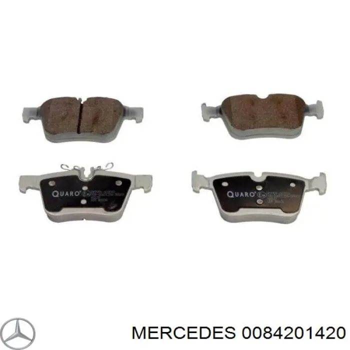 Задние тормозные колодки 0084201420 Mercedes